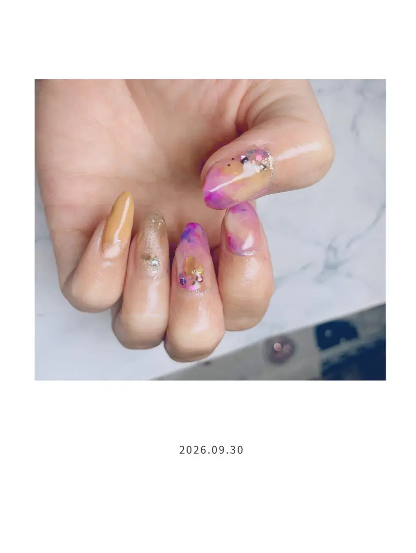 ネイル ニュアンスネイル パープル NAIL★M 真紀のネイルデザイン