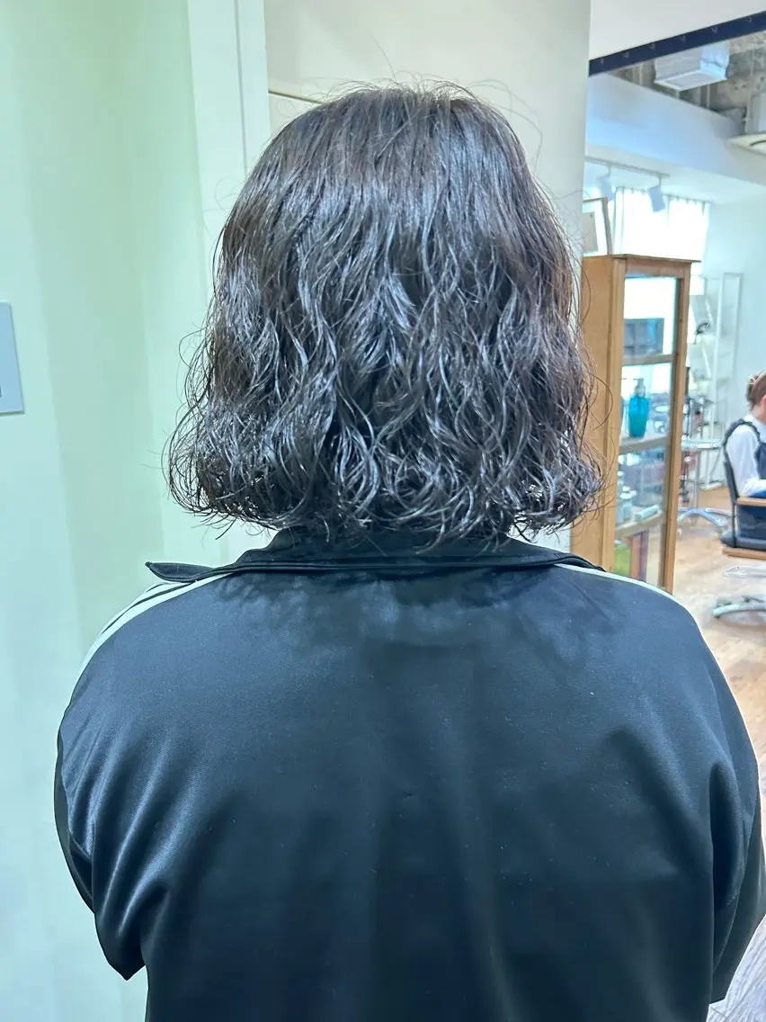 ミディアム パーマ ミディアムパーマ ボブ 、 、のヘアスタイル
