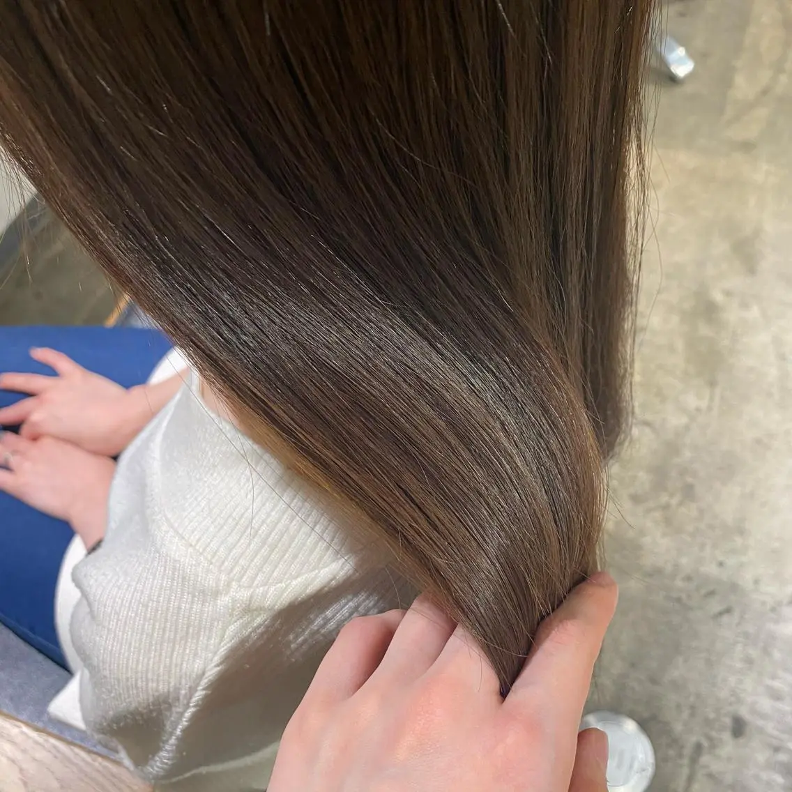 ミディアム カラー ベージュカラー ヘアカラー トリートメント 🌼透明感艶カラー オリーブ🌼河村咲のヘアスタイル