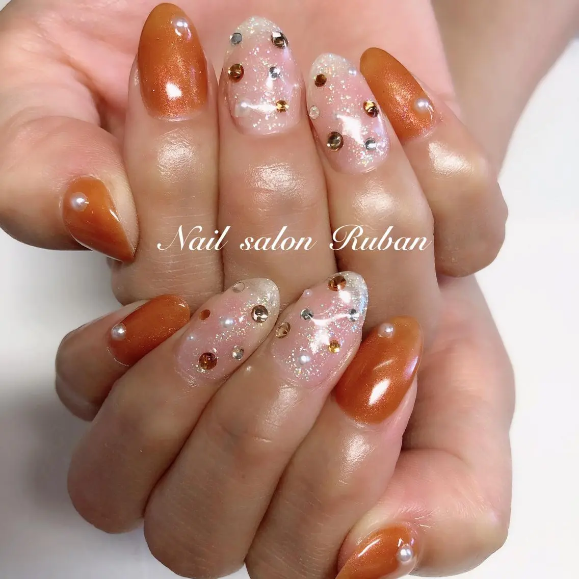 ネイル ドット マグネットネイル Nail salon Rubanのネイルデザイン