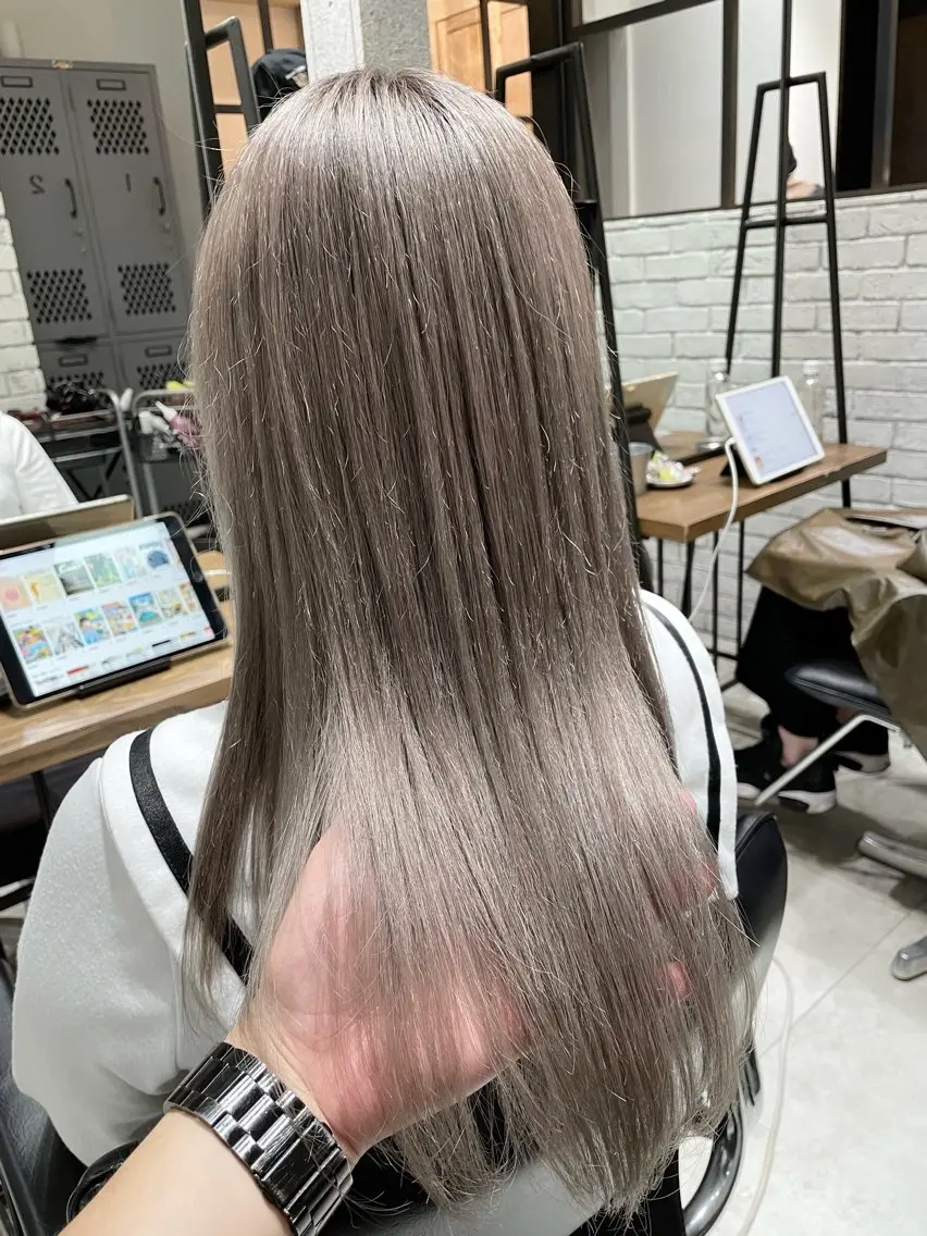 ロング カラー メンズ キッズ アディクシーカラー ダブルカラー ヘアカラー バレイヤージュ/ 髪質改善/渡邉悟🌱のヘアスタイル