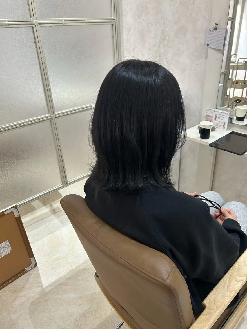 ミディアム カラー ヘアカラー トリートメント ヘアセット 💙まこと💙艶 カラー(Rico)のヘアスタイル