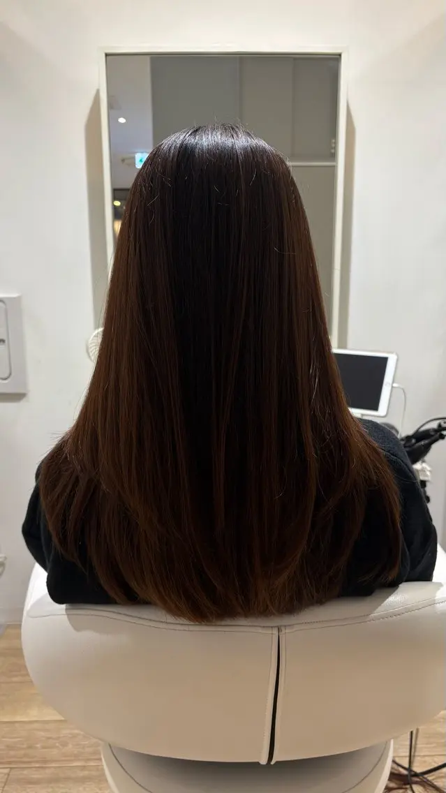 ロング カラー 似合わせ 顔周りYUUGAのヘアスタイル