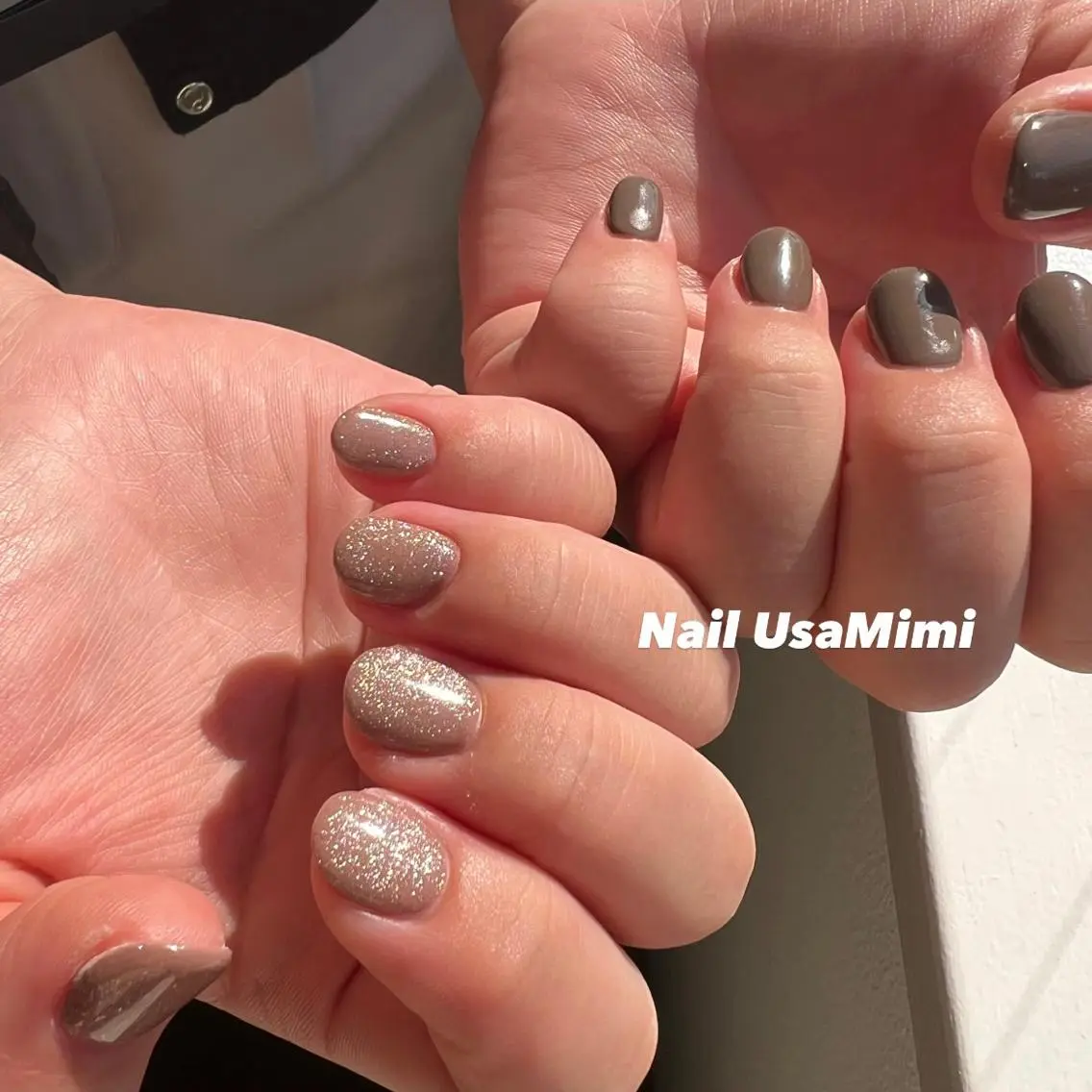 ネイル クリアネイル フットネイル ジェルネイル マグネットネイル 持ち込み 本町ネイルNail UsaMimiのネイルデザイン