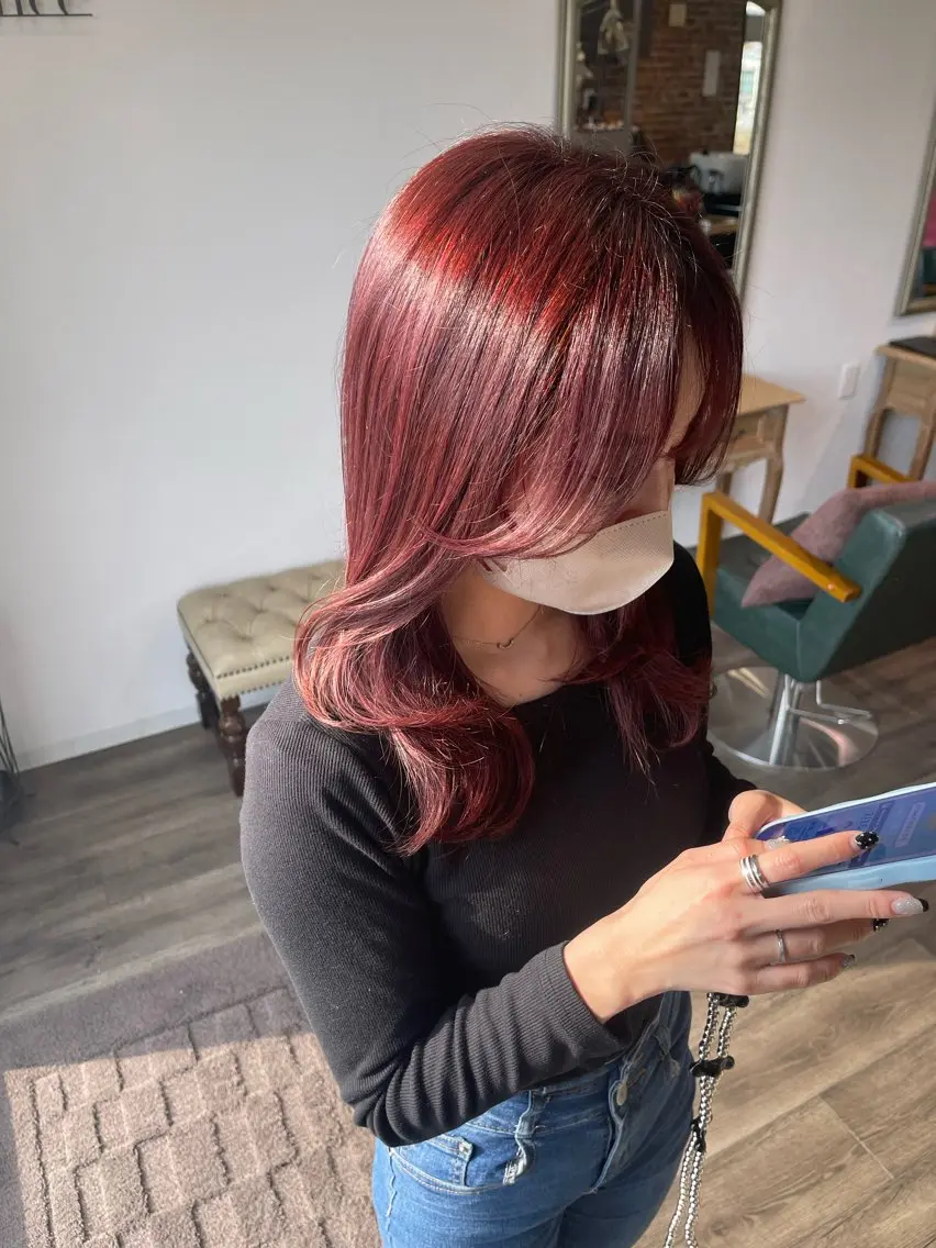 ロング カラー ヘアアレンジ ヘアカラー Felice Erikaのヘアスタイル