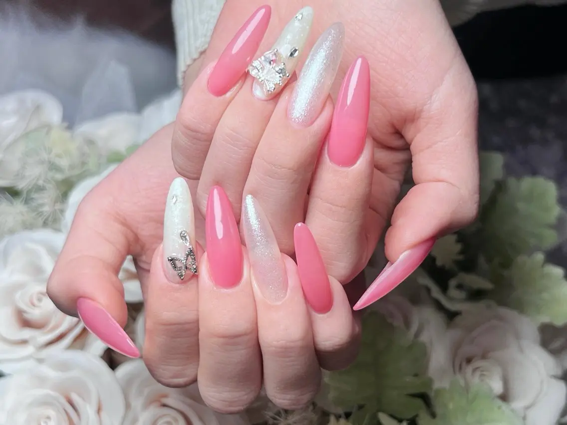 ネイル ロングネイル マグネットネイル 持ち込み ワンカラーネイル スカルプネイル ハンドネイル Painty nailのネイルデザイン