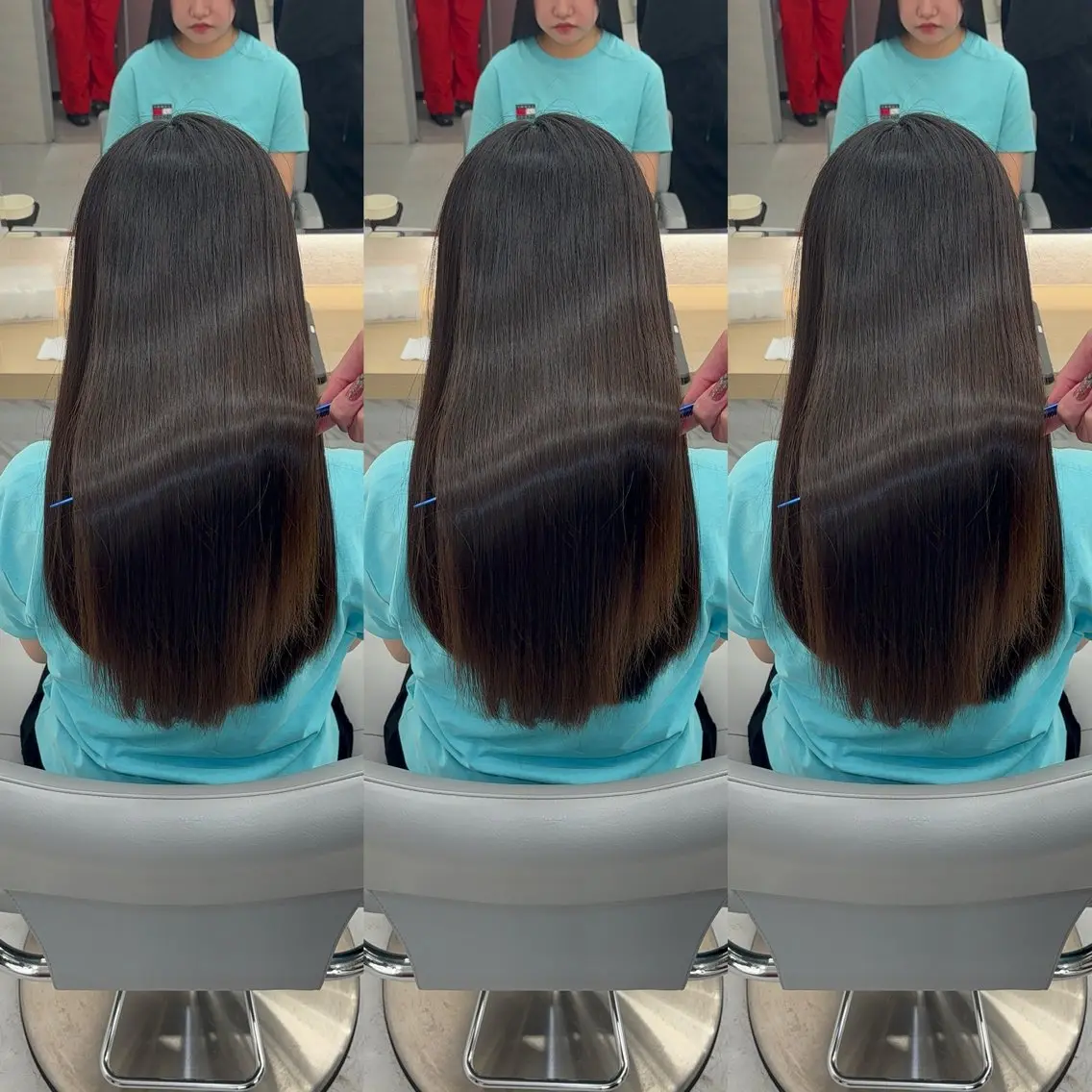 ロング カット ヘアカラー 縮毛矯正 トリートメント 今話題の艶髪矯正 美艶カラー/FUKAのヘアスタイル