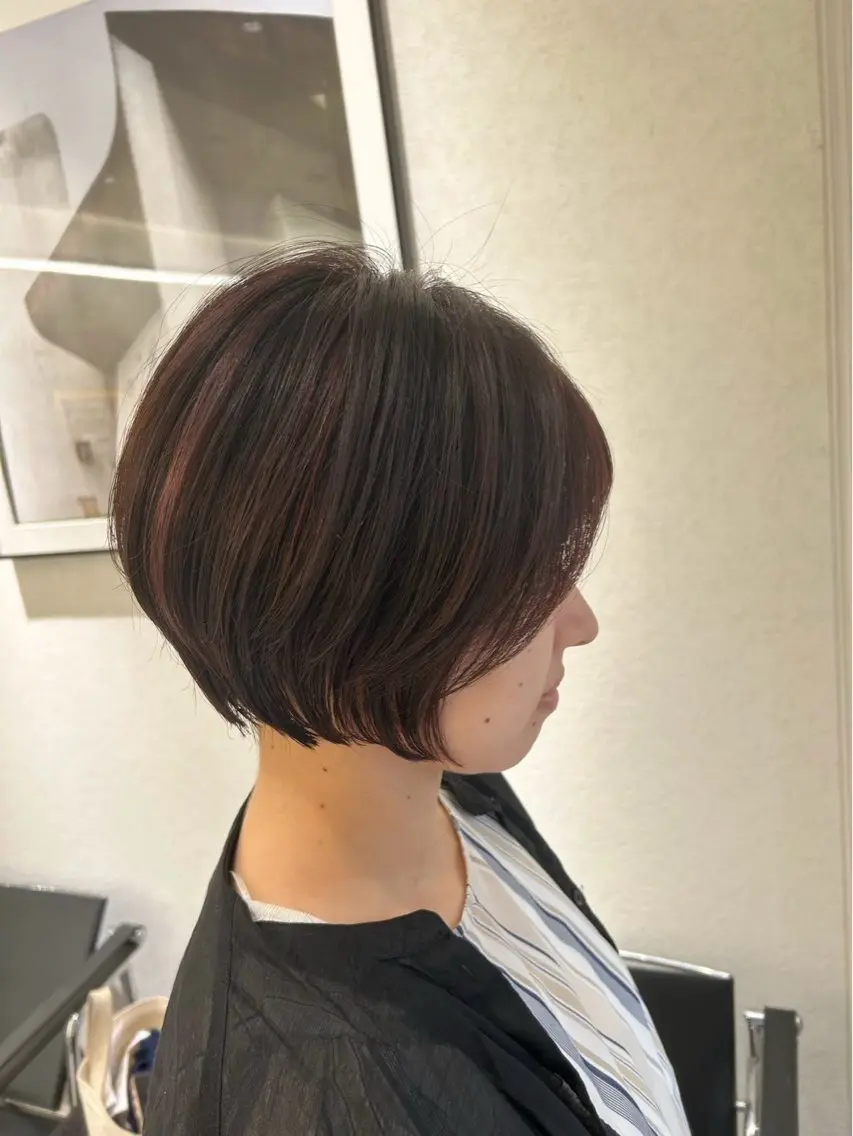 ショート ショートボブ ボブ ショートヘア 山口 祐美帆のヘアスタイル