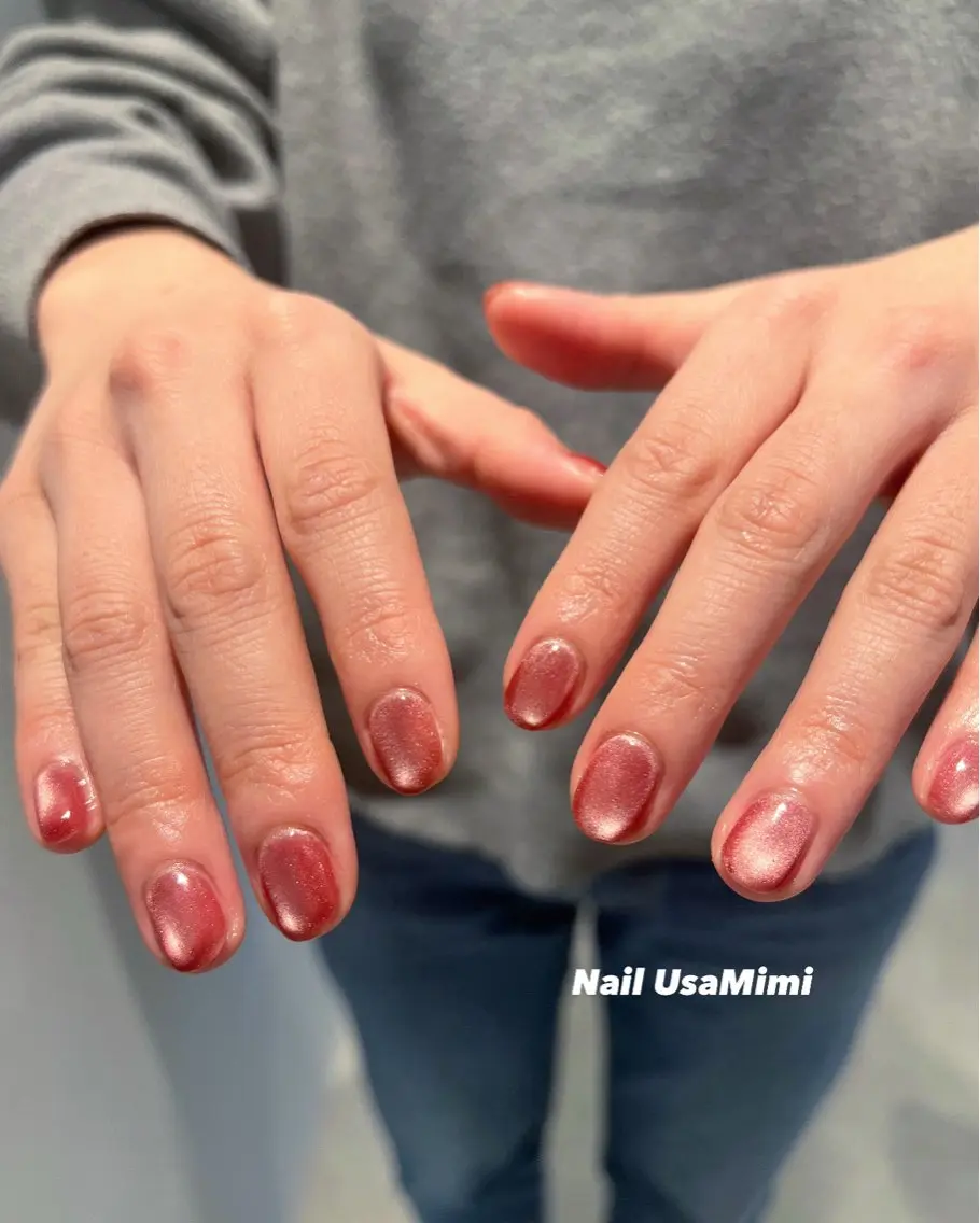 ネイル アートネイル ジェルネイル グラデーション 韓国ネイル ワンカラーネイル 本町NailUsa Mimi RIKOのネイルデザイン
