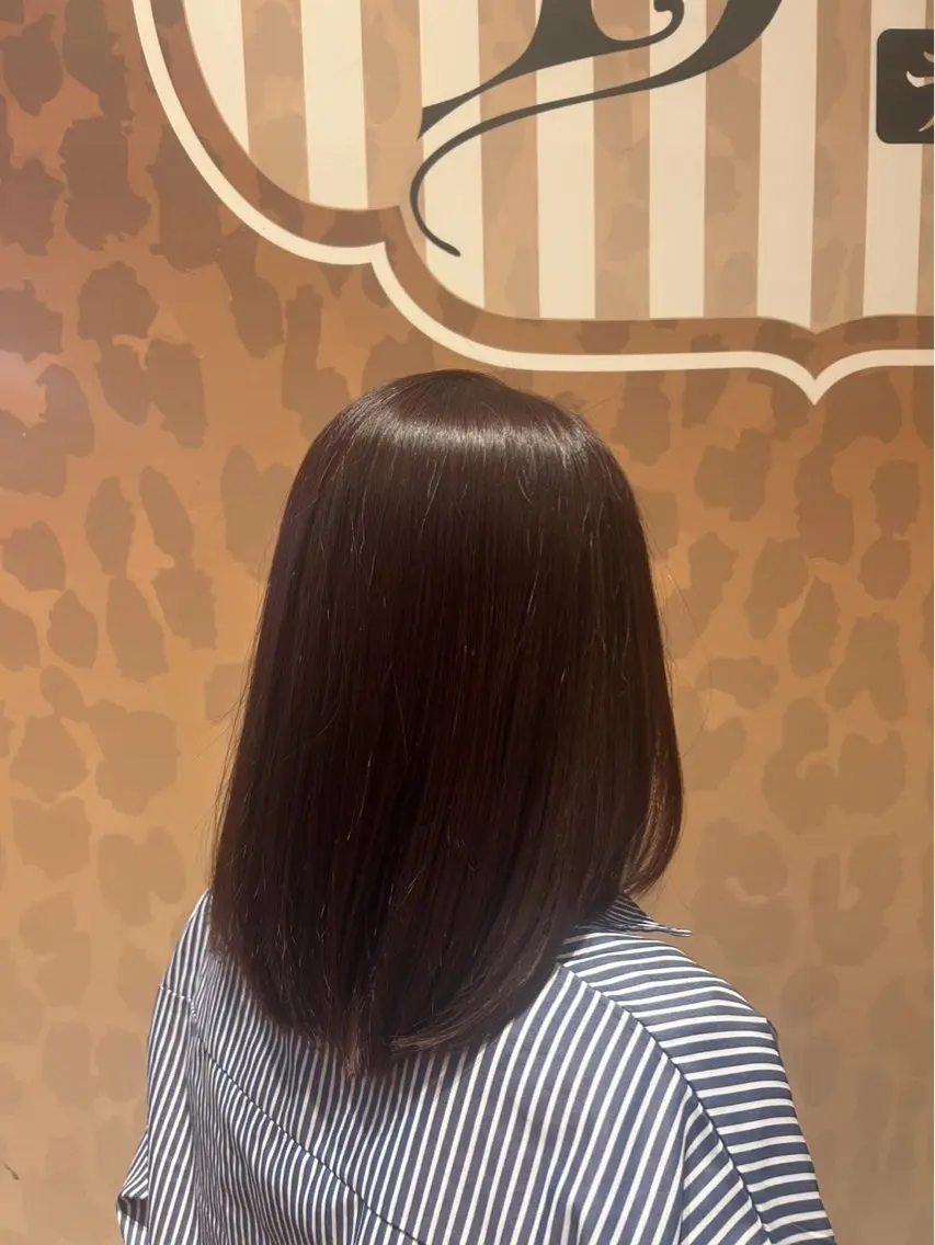 セミロング カラー ヘアカラー トリートメント ディルガ ワッセのヘアスタイル