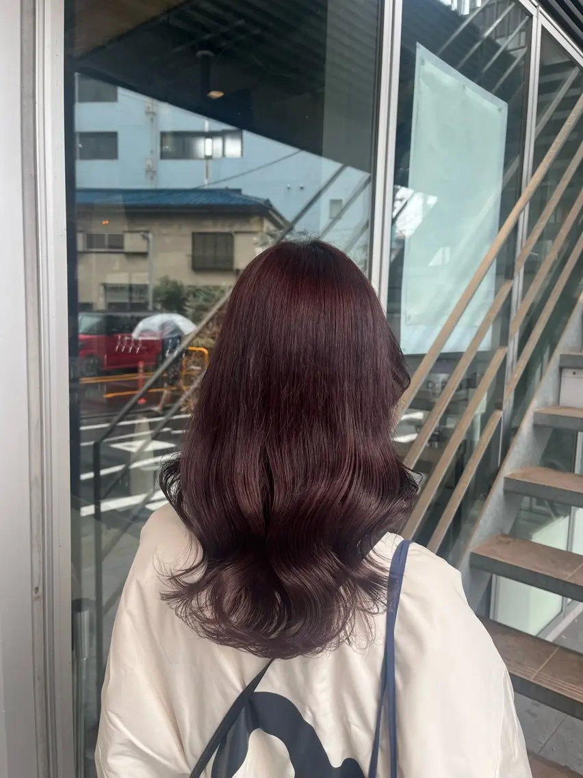 カラー ラベンダーカラー ヘアカラー 和泉田 真白のヘアスタイル
