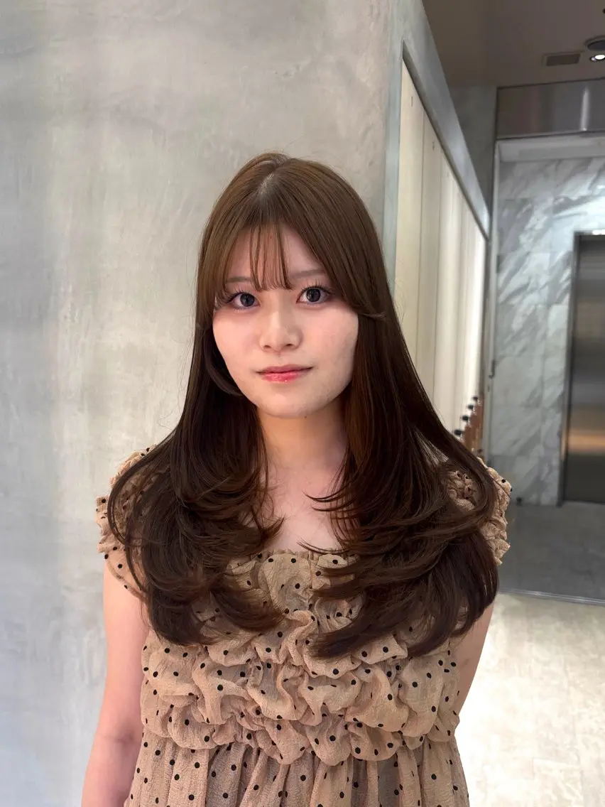 セミロング カラー ベージュカラー ブラウンカラー 透明感カラー マロンブラウン オリーブベージュ カット ヘアカラー 縮毛矯正 トリートメント 顔周りカット/透明感 カラー/ゆう🤎のヘアスタイル