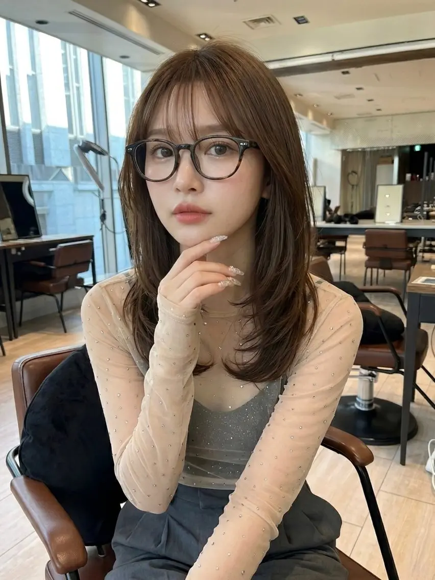 ロング カラー ロングレイヤー レイヤーカット ロング カット トリートメント ヘッドスパ SHION/銀座 まとまるカット🩵のヘアスタイル