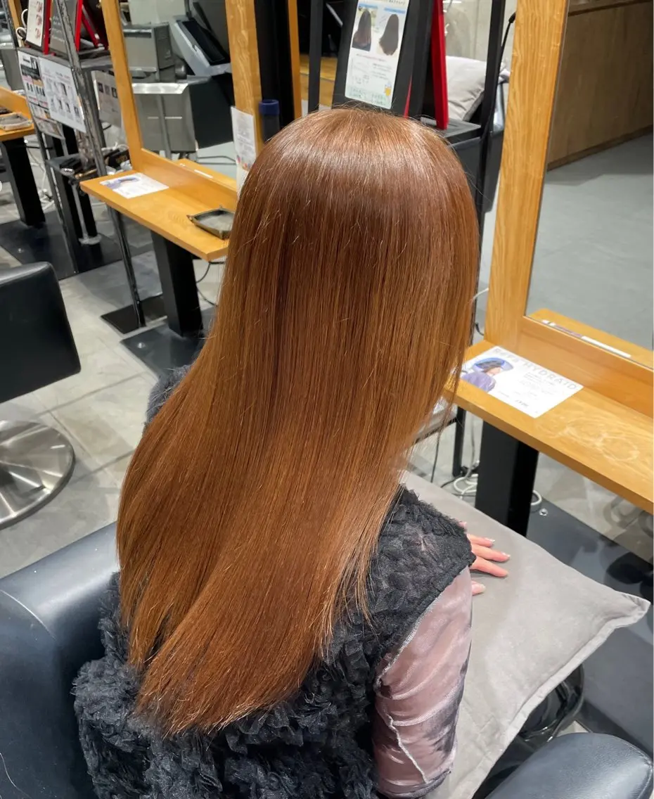 ロング カラー 冨田 康生のヘアスタイル
