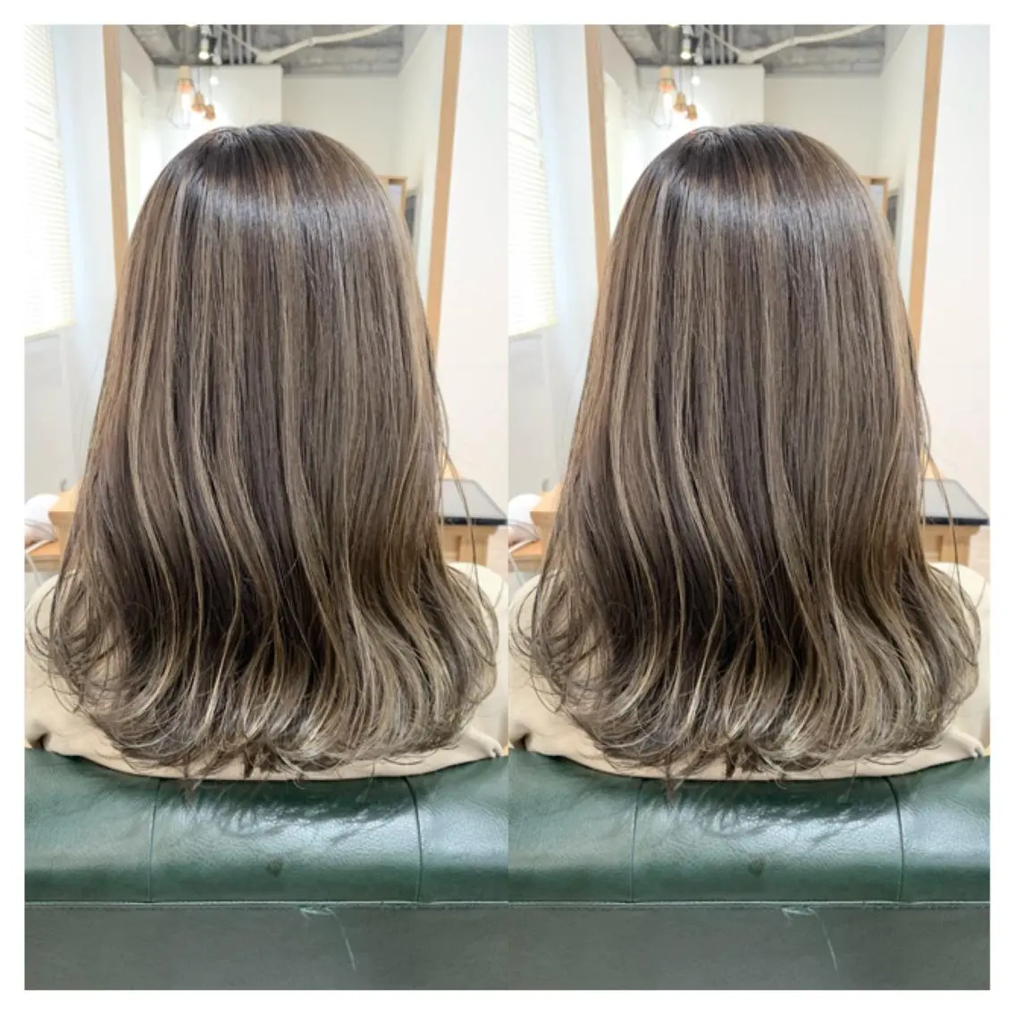 セミロング カラー カット ヘアカラー トリートメント 村山 茉衣のヘアスタイル