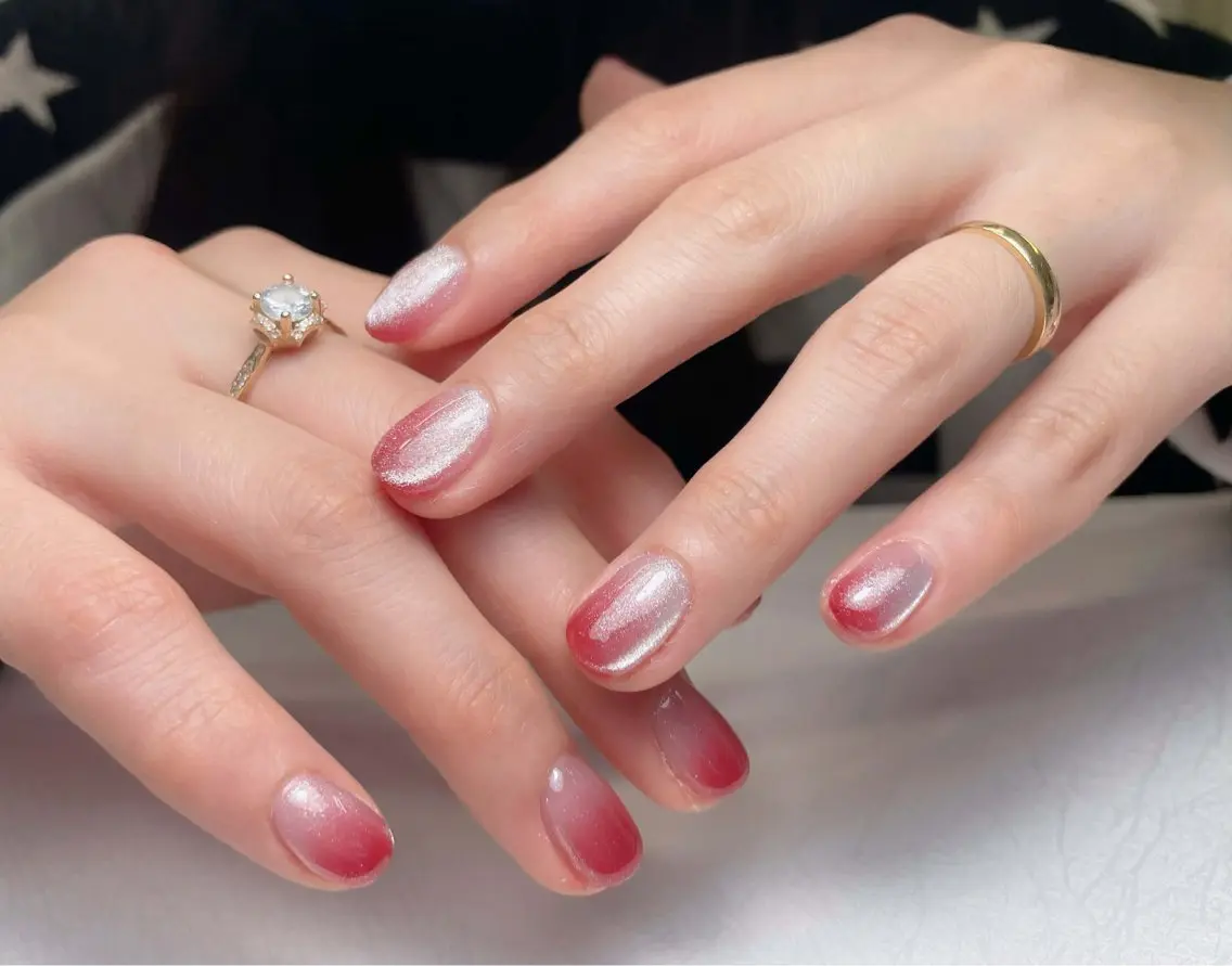 ネイル アートネイル 長さ出し フレンチネイル ジェルネイル ガーリー ハンドネイル 中野駅から2分 MEO NAILのネイルデザイン