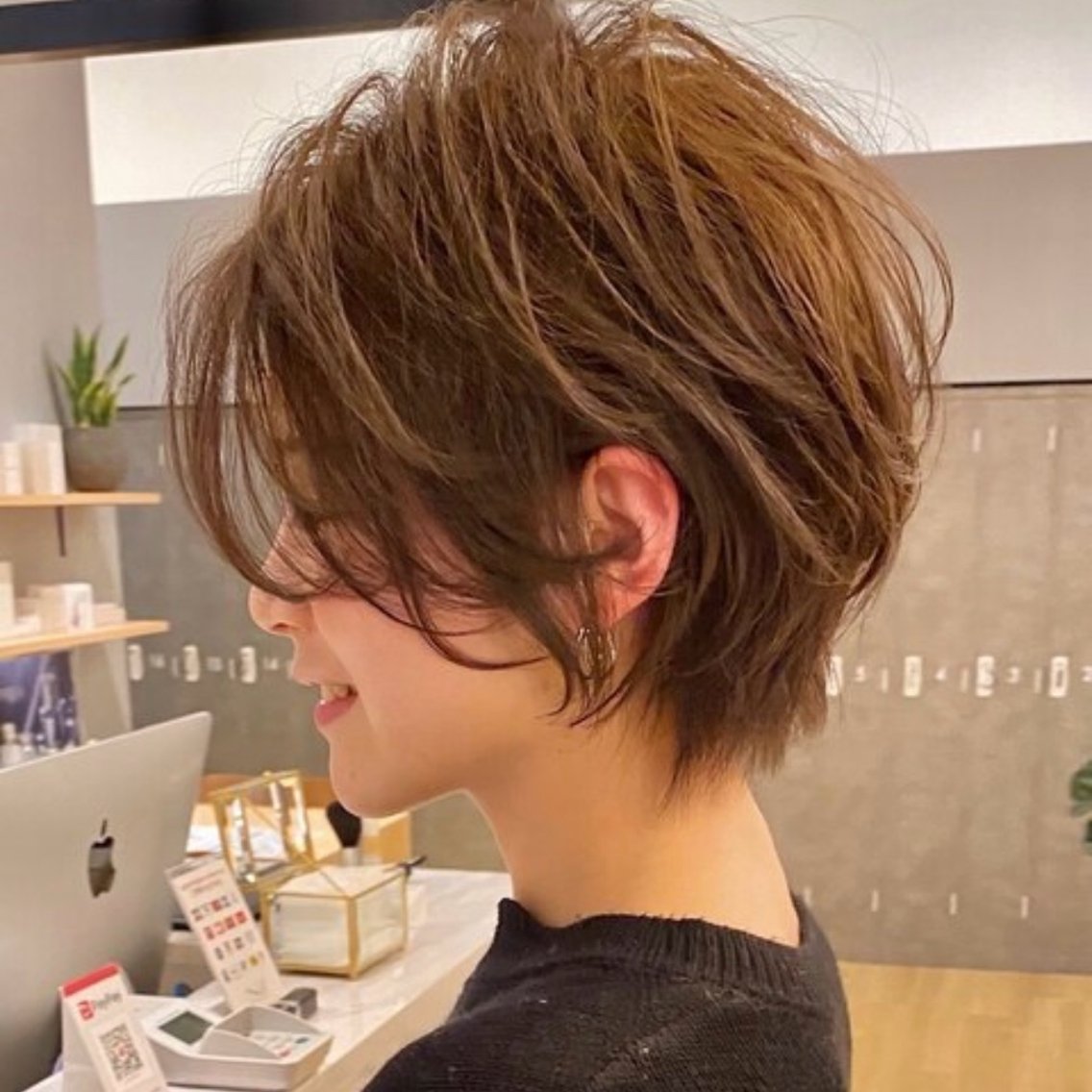 【💎10月限定💎¥4,000】似合わせショートカット＋髪質改善カラー🪞✨の写真