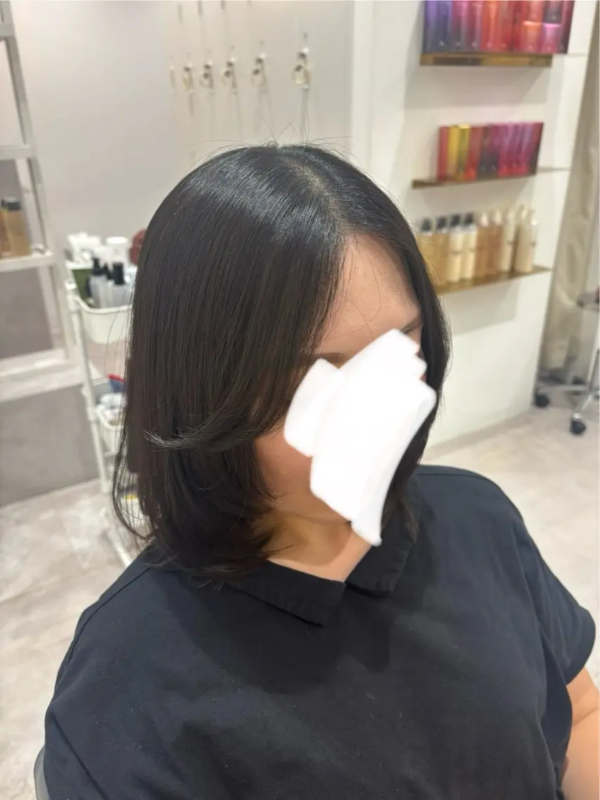 ミディアム 田中澪🩵ྀི /HUG横浜のヘアスタイル