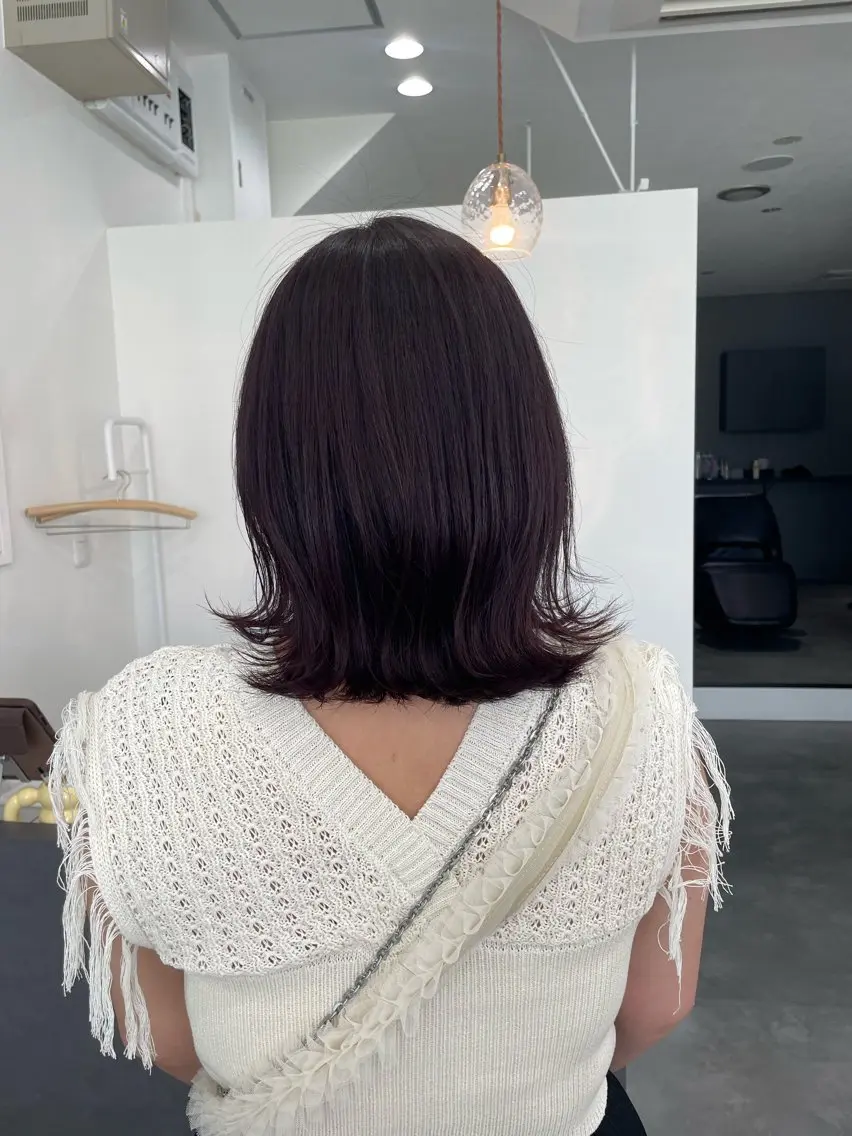 ミディアム カラー カット ヘアカラー トリートメント uru" すずきさゆりのヘアスタイル