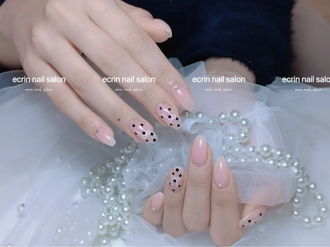 ネイル ジェルネイル 韓国ネイル 持ち込み パラジェル ワンホンネイル ハンドネイル ハンドケア ecrin nail 錦糸町(るい)のネイルデザイン