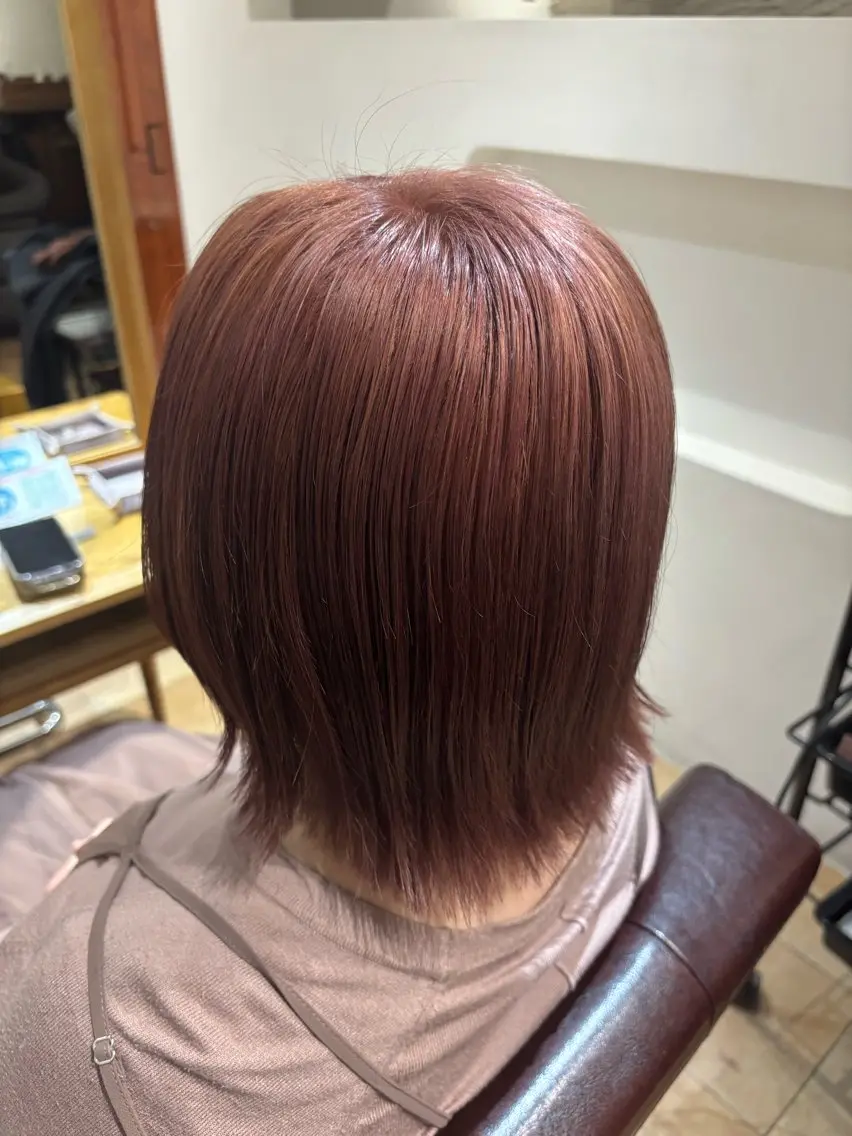 ミディアム カラー ベージュカラー ダブルカラー ピンクカラー ピンクベージュ 🌈透明感カラー🌈 🌟吉田祐介🌟のヘアスタイル