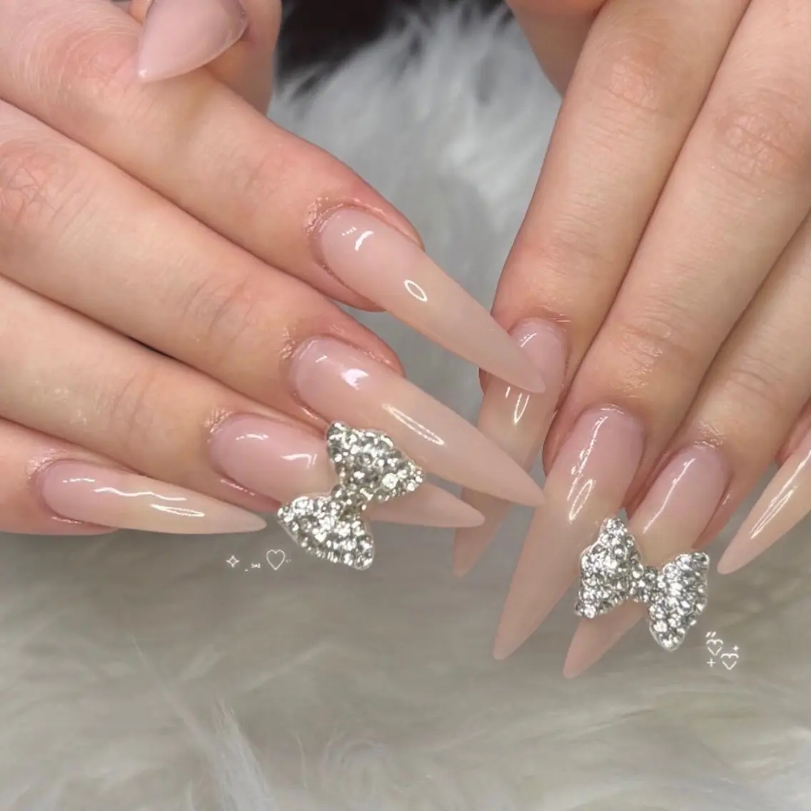 ⑩【キラキラ💎埋め尽くし】チップ長さだし♡ワンカラー+2本埋め尽くし ¥9,580 → ¥8,580の写真