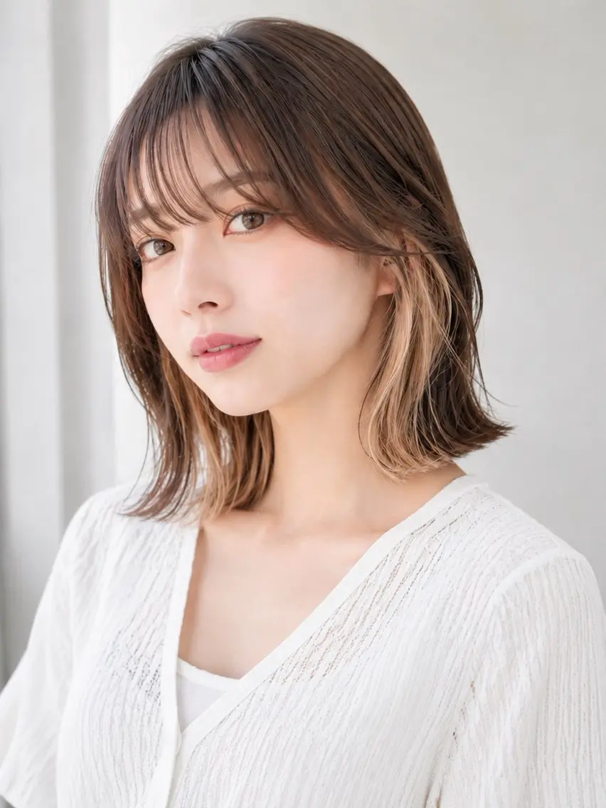 ミディアム ヘアカラー Garden 浅草蔵前のヘアスタイル