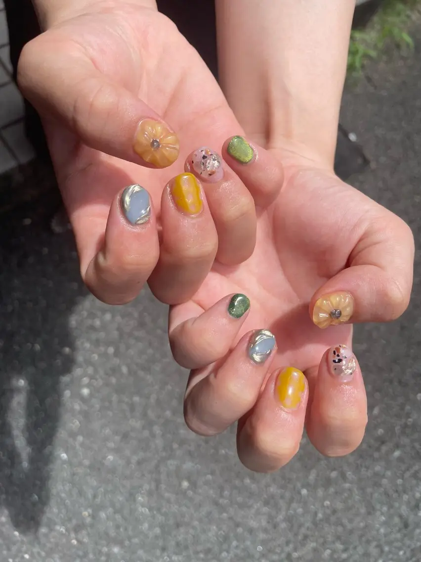 ハンドネイル🎀💅🏻やりたい放題の写真