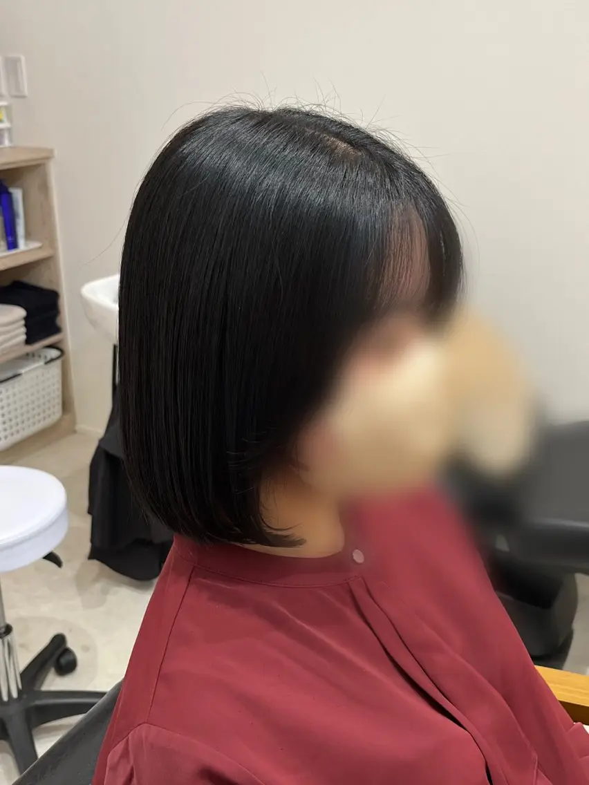 ミディアム ボブ カット トリートメント 小川内 せらのヘアスタイル