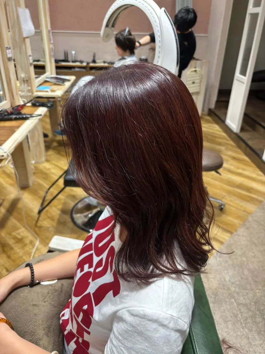 ミディアム 森 🫧大人可愛い 顔周りレイヤー🎀のヘアスタイル