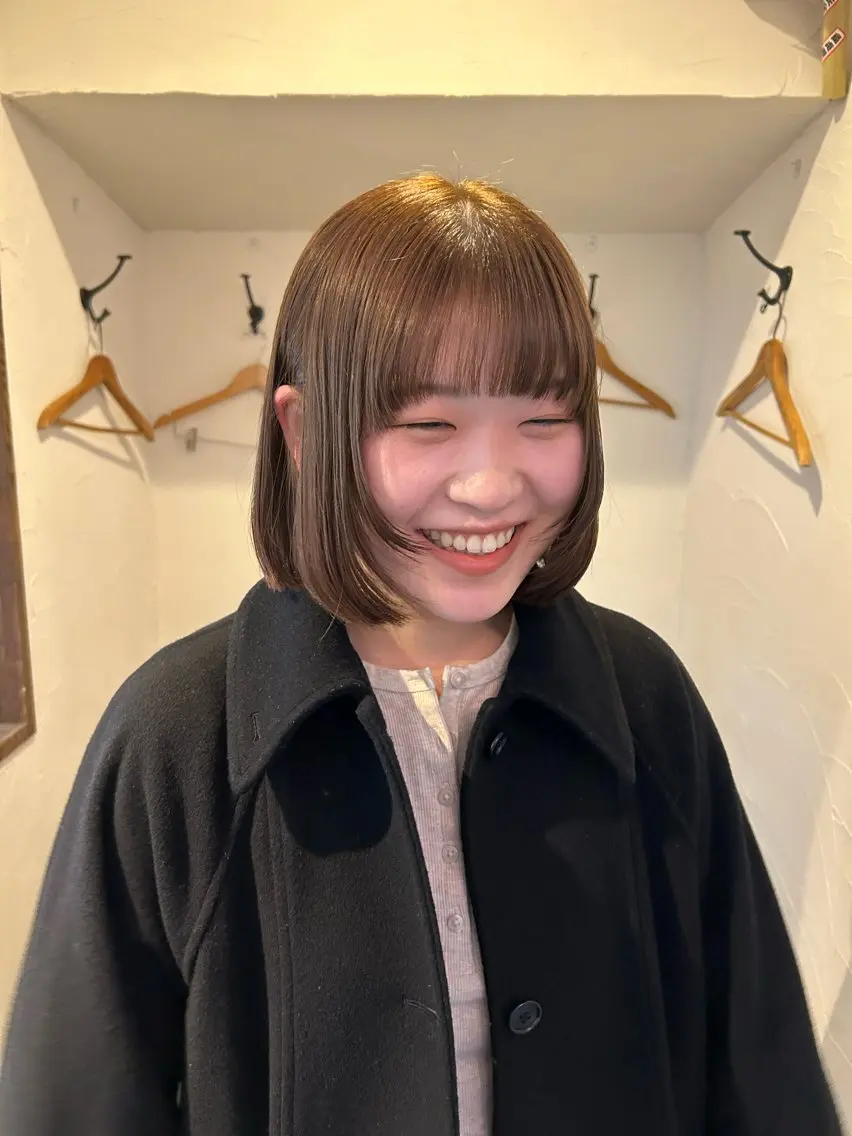 ミディアム カット ヘアカラー トリートメント MOMOKA💫 YARD【学芸大学】のヘアスタイル