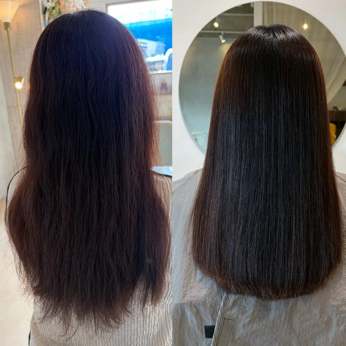 セミロング 山下 阿雅のヘアスタイル