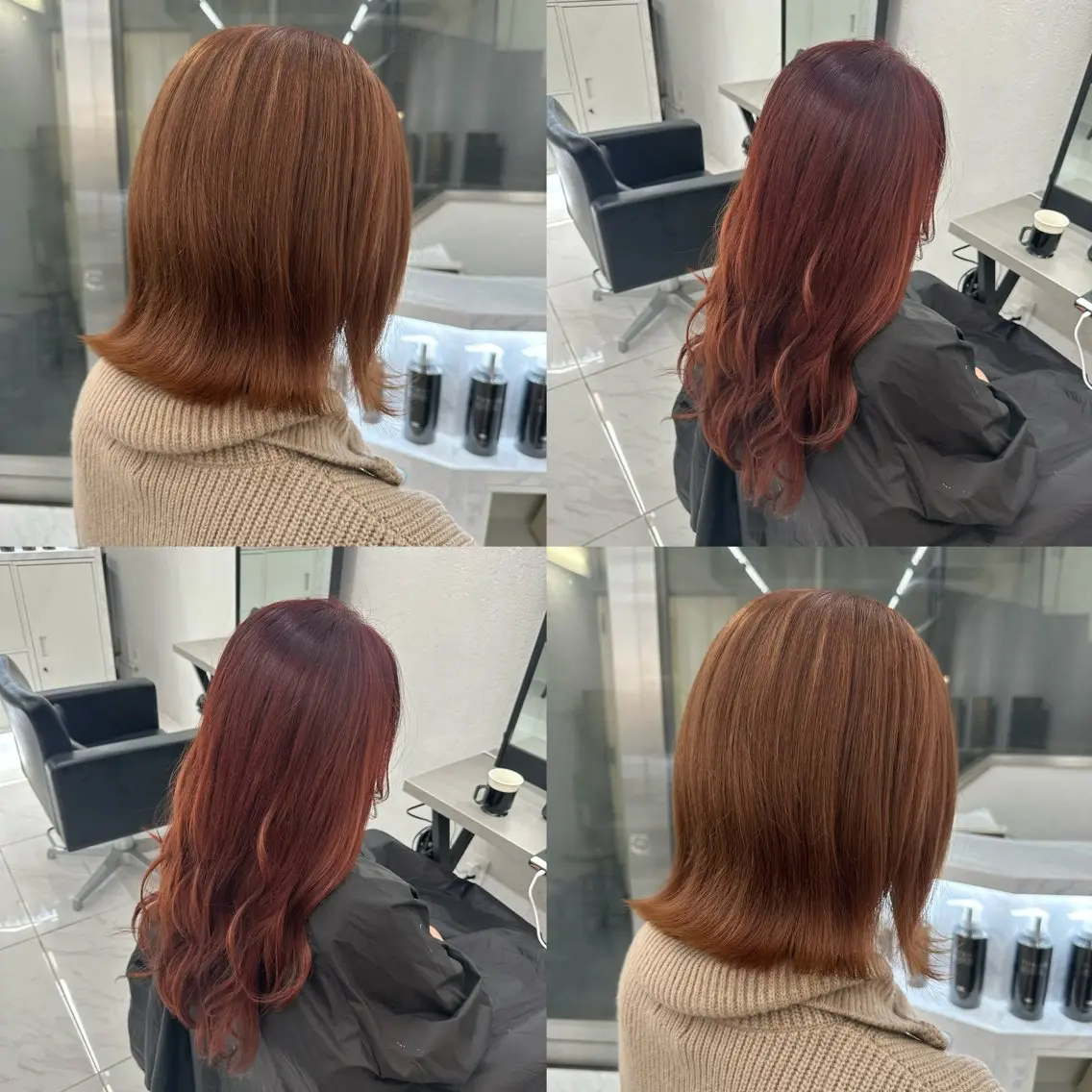 カラー 🍊暖色/ボブ chihiro🌼ོのヘアスタイル