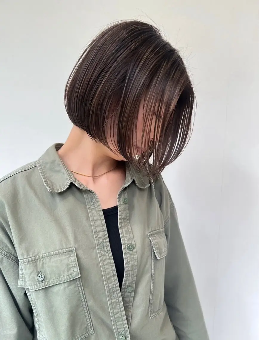 ショート カラー カット ヘアカラー トリートメント ハイライトNo.1☆ ゆうのヘアスタイル