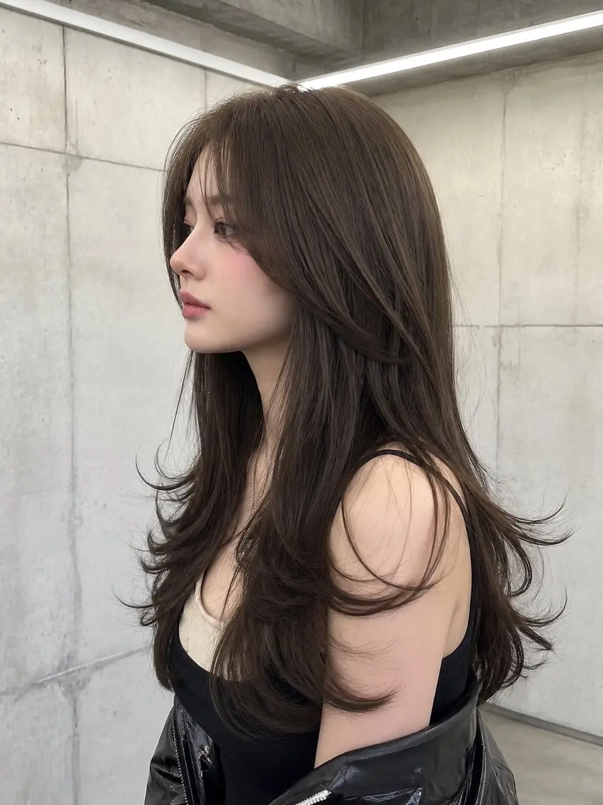 ロング 韓国風・透明感・艶髪 🩵Hanaka◝✩のヘアスタイル