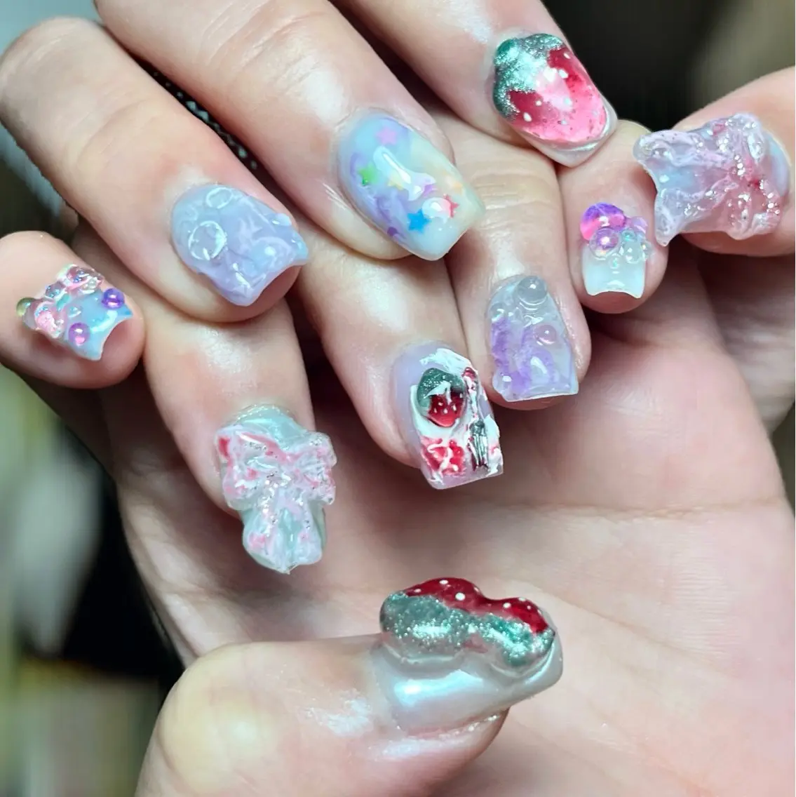手描きアート&立体パーツお任せコースの写真