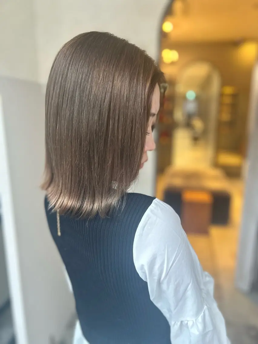 ミディアム カラー 心斎橋🤍inity KIKOのヘアスタイル
