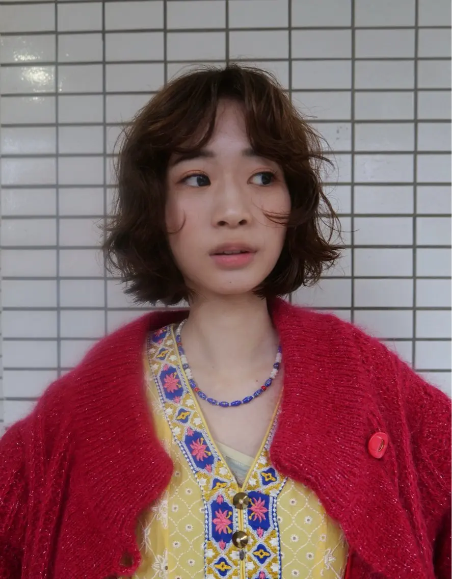 ショート パーマ パーマ/メンズパーマ /ボブパーマ/HYOのヘアスタイル