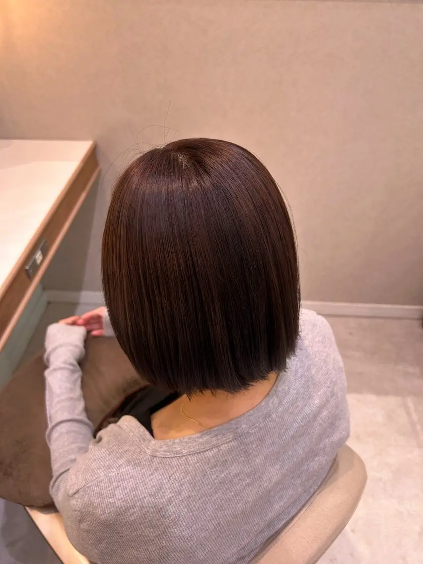 ショート カット 暖色⌇﻿縮毛矯正⌇﻿ 𝐀𝐤𝐚𝐫𝐢のヘアスタイル