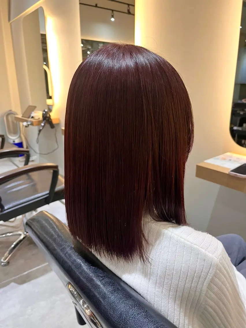 カラー ロングカット/ うる艶カラー/ユイのヘアスタイル