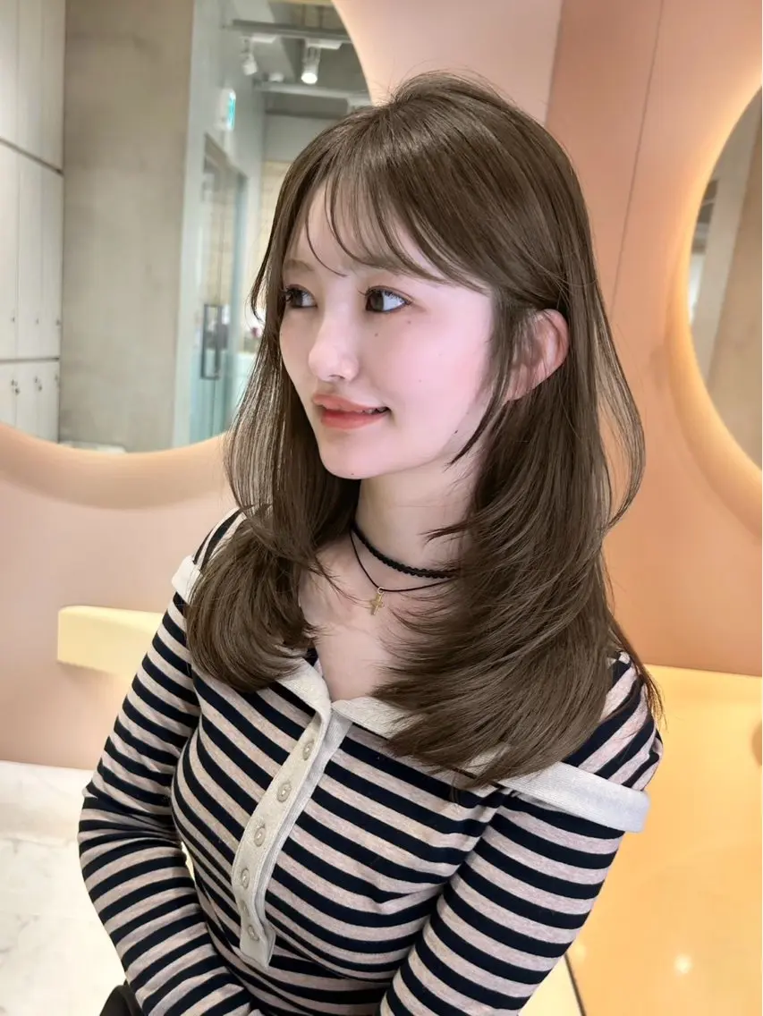 ロング カラー ヘアカラー トリートメント 大宮/髪質改善/透明 感カラー/NAOのヘアスタイル