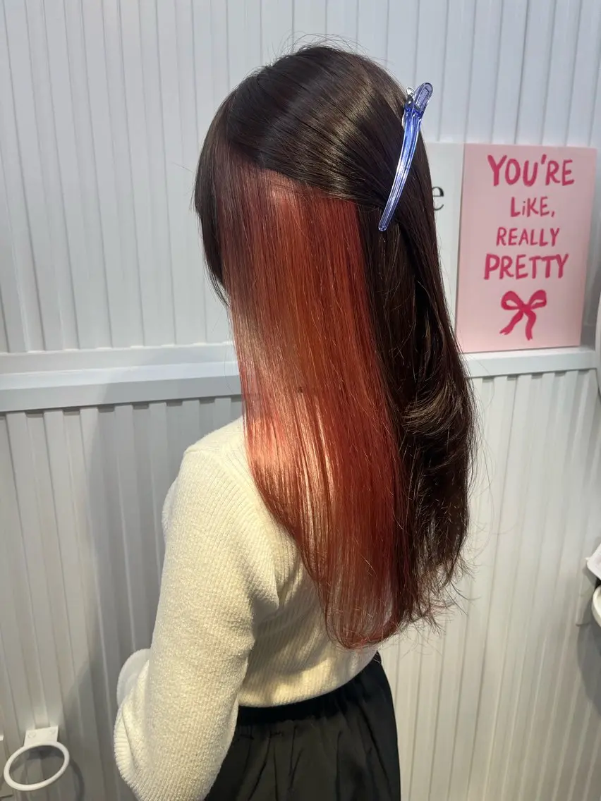 ロング カラー ヘアカラー 松井 咲樹のヘアスタイル