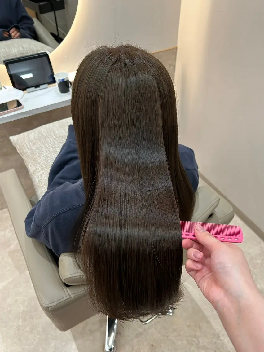ロング カット ヘアカラー トリートメント レイヤー/透明感 🌷油科あい🌷のヘアスタイル