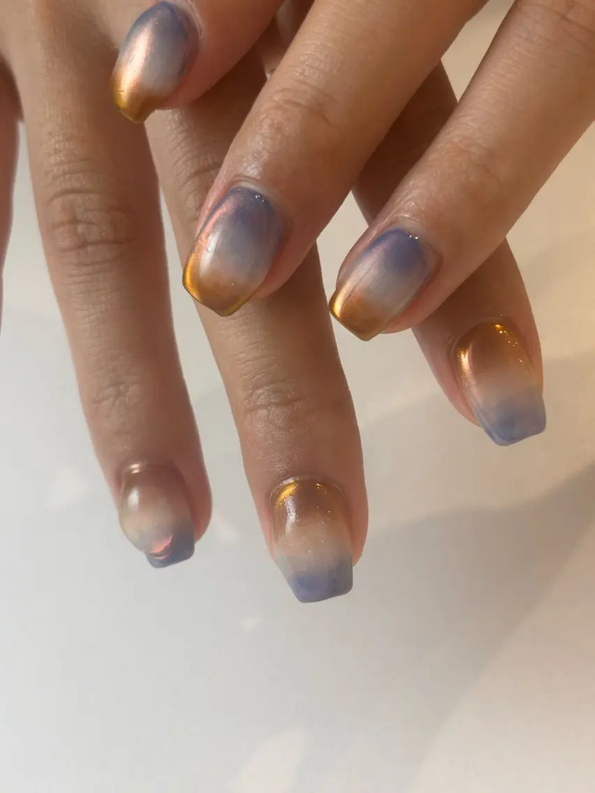 ネイル グラデーション ぷっくりネイル ハンドネイル Ann nailのネイルデザイン