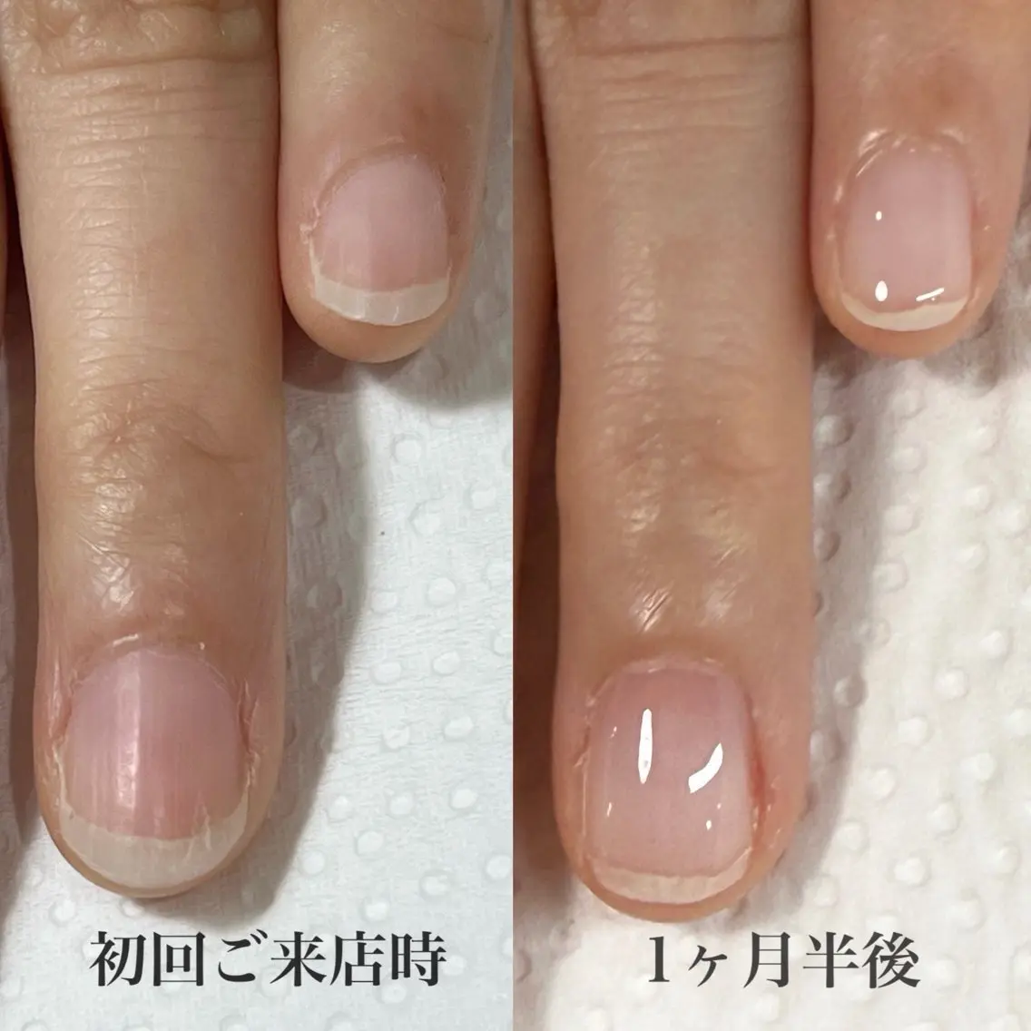 ネイル ハンドネイル 自爪育成サロン ラブーケとも|研修中のネイルデザイン