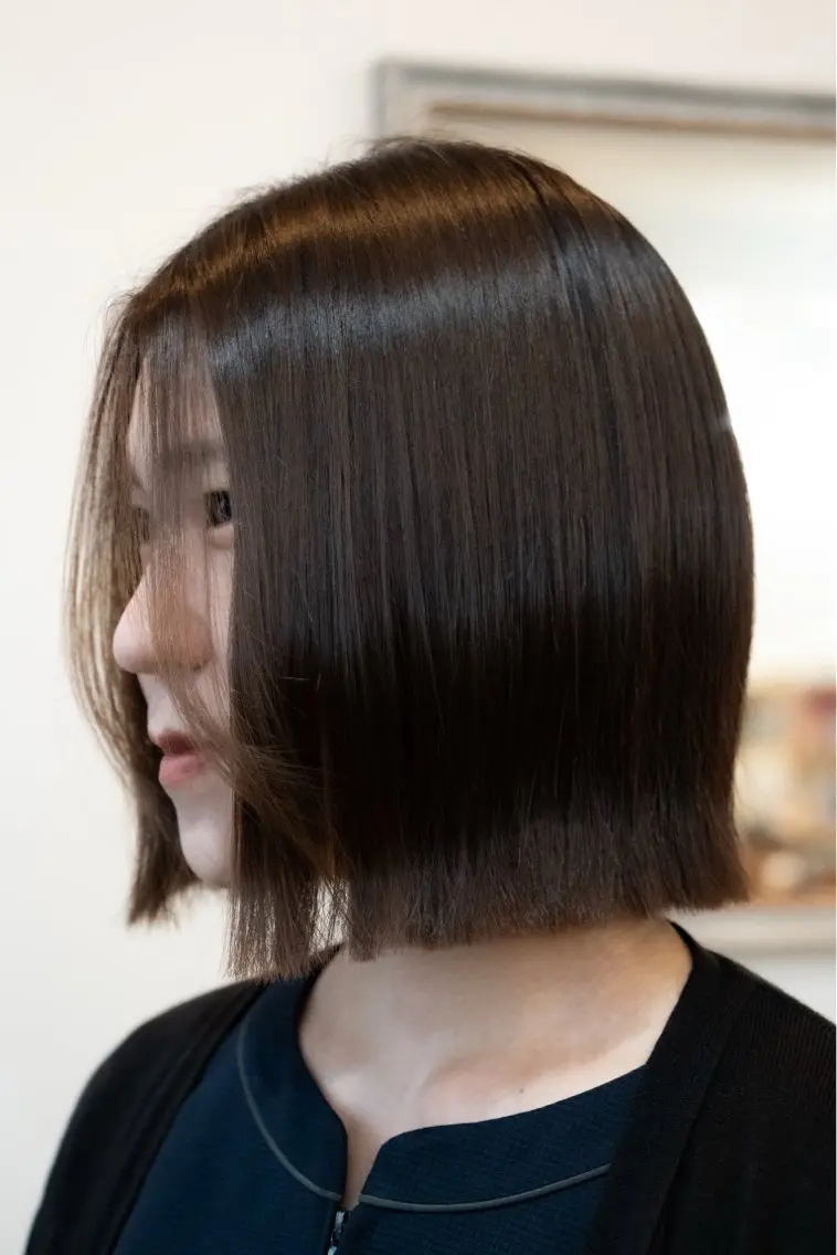 ミディアム ボブレイヤー募集中 出島　凜平のヘアスタイル