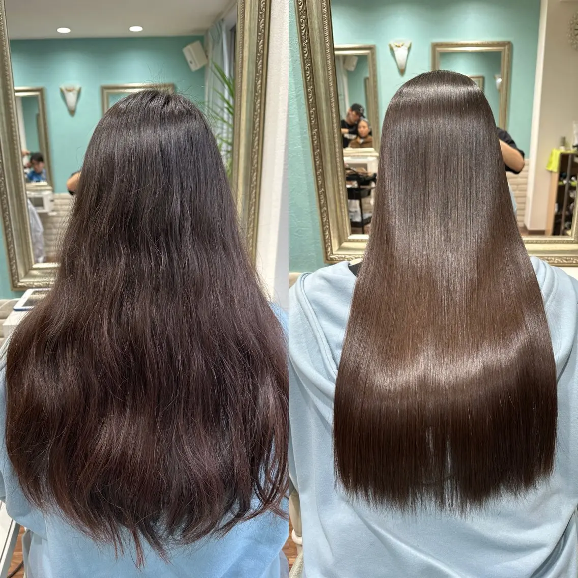 ロング カラー ブリーチ 髪質改善 縮毛矯正 縮毛矯正 Rely リリーのヘアスタイル