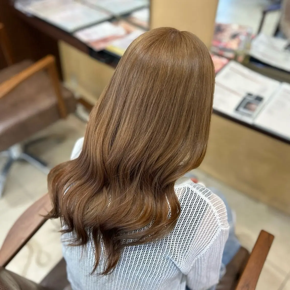 ロング ヘアカラー 福川優月 /レイヤー /透明感カラーのヘアスタイル