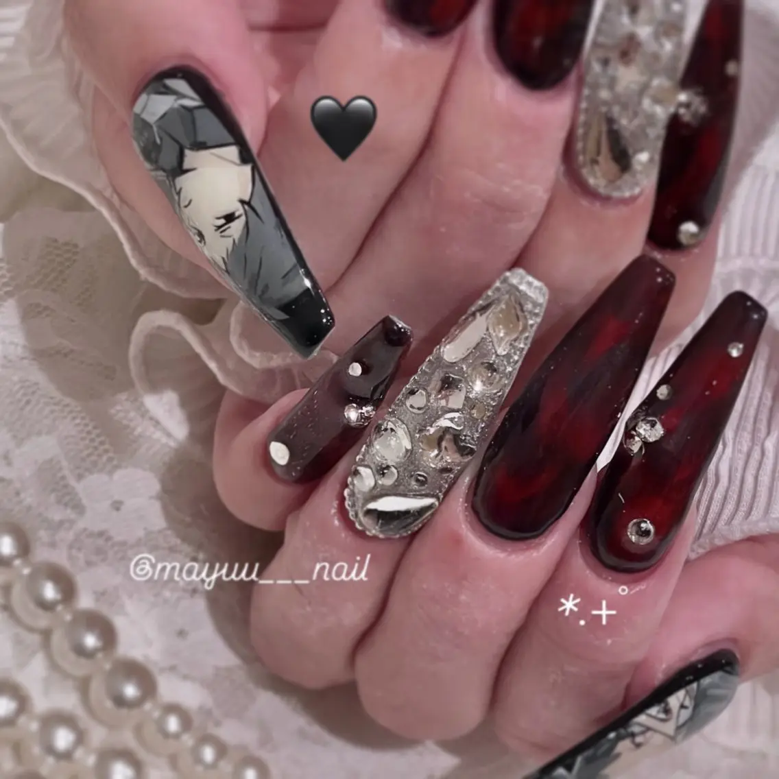 ネイル 🎀 Mayu 🎀痛ネイルのネイルデザイン