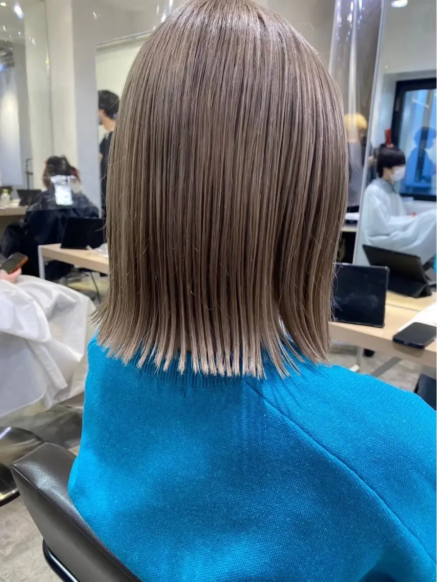 カラー ベージュカラー ブロンド シルバー Watanabe Maiのヘアスタイル